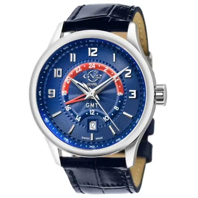 Pre-owned Gevril Giromondo Stainless Steel 42mm Swiss Quartz Wristwatch 42302