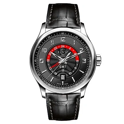 Pre-owned Gevril Giromondo Stainless Steel 42mm Swiss Quartz Wristwatch 42303