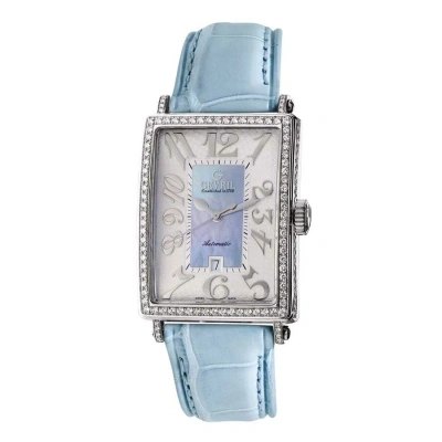 Gevril Glamour Automatic Blue Dial Ladies Watch 6207nv