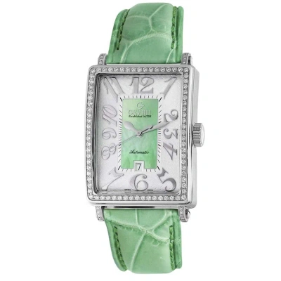 Gevril Glamour Automatic Green Dial Ladies Watch 6206nl