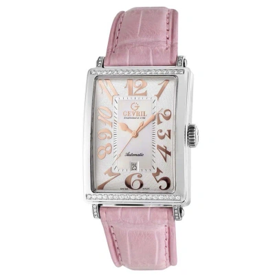 Gevril Glamour Automatic Pink Dial Ladies Watch 6208rt