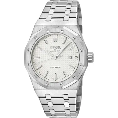 Gevril Gotham Automatic Bracelet Watch, 41mm In Silver