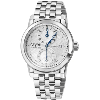 Gevril Gramercy Silver-tone Dial Men's Watch 24011b In Blue / Silver