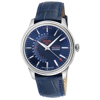 Gevril Guggenheim Automatic Blue Dial Men's Watch 49201