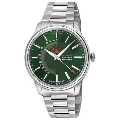 Gevril Guggenheim Automatic Green Dial Men's Watch 49204b In Metallic