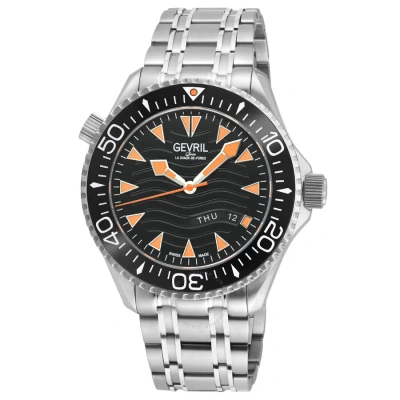 Gevril Hudson Yards Automatic Black Dial Men's Watch 48833b