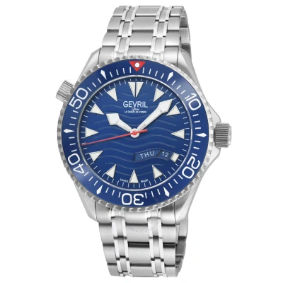 Gevril Hudson Yards Automatic Blue Dial Men's Watch 48831b