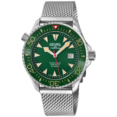 Gevril Hudson Yards Automatic Green Dial Men's Watch 48846b