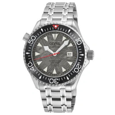 Gevril Hudson Yards Automatic Grey Dial Men's Watch 48851b In Black / Gray / Grey
