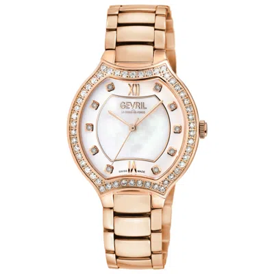 Gevril Lugano Diamond Women's Watch In Gold
