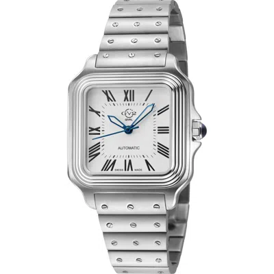 Gevril Lusso Lx Automatic Bracelet Watch In Silver