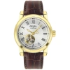 GEVRIL GEVRIL MADISON AUTOMATIC SILVER DIAL BROWN LEATHER MEN'S WATCH 2584