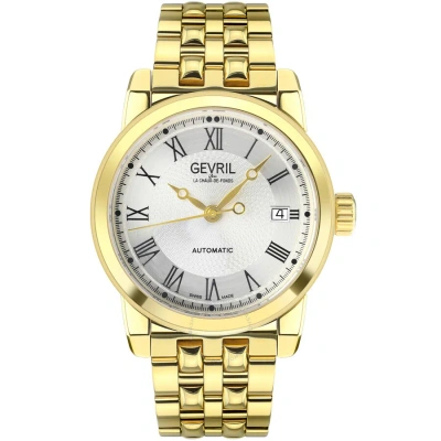 Gevril Madison Automatic Silver Dial Men's Watch 2575 In Gold