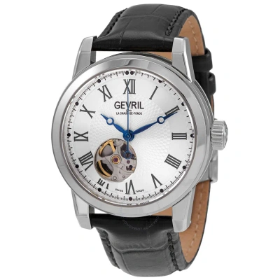 Gevril Madison Automatic Silver Dial Men's Watch 2583 In Black