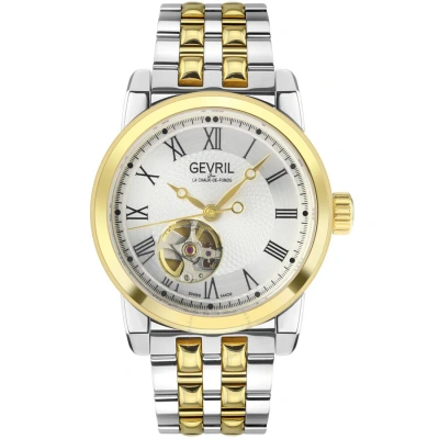 Gevril Madison Automatic Silver Dial Two-tone Men's Watch 2586 In Two Tone  / Gold Tone / Silver / Yellow
