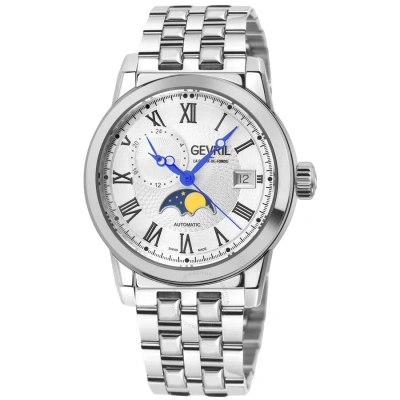 Gevril Madison Automatic White Dial Men's Watch 2590 In Blue / White