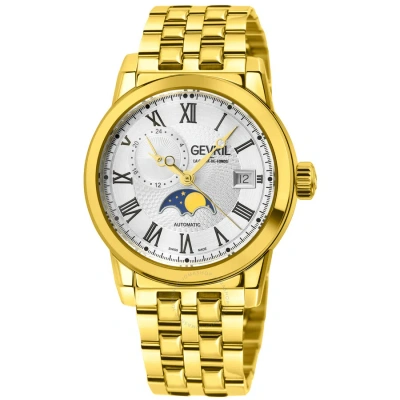Gevril Madison Automatic White Dial Men's Watch 2592 In Yellow