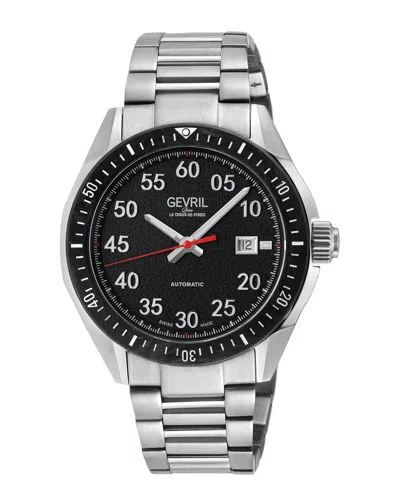 Gevril Ascari Automatic Black Dial Mens Watch 48300b