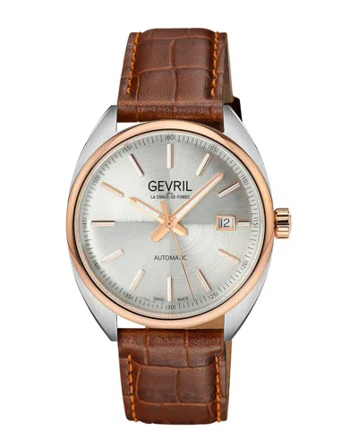 Gevril Men's Five Points Watch In Brown