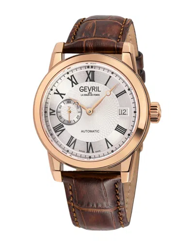 Gevril Men's Madison Watch In Brown