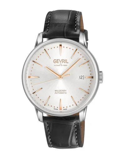 Gevril Men's Mulberry Watch In White