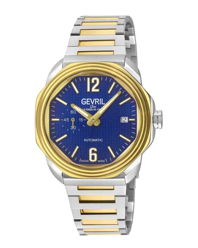 Gevril Men's Roosevelt Watch In Blue