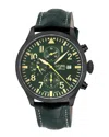 Gevril Vaughn Chronograph Automatic Black Dial Mens Watch 47104