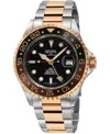 Gevril Men's Wall Street Swiss Automatic Two-tone Stainless Steel Watch 43mm In Silver