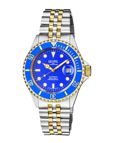 Gevril Wall Street Watch In Gold
