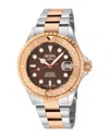 Gevril Wall Street Automatic Brown Dial Men's Watch 4753b
