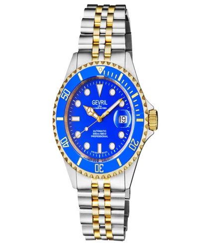 Gevril Men's Wallstreet Two-tone Stainless Steel Watch 43mm