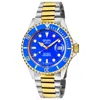Gevril Men's Wall Street 43mm Goldtone Stainless Steel Swiss Automatic Bracelet Watch In Blue