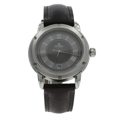 Pre-owned Gevril Men's Watch 7 3/4" Stainless Steel Quartz In Multi