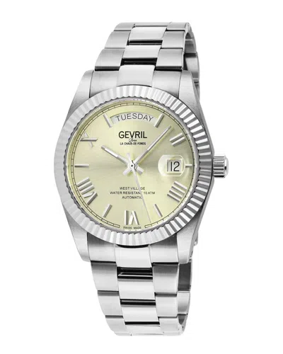 Gevril Men's West Village Watch In White