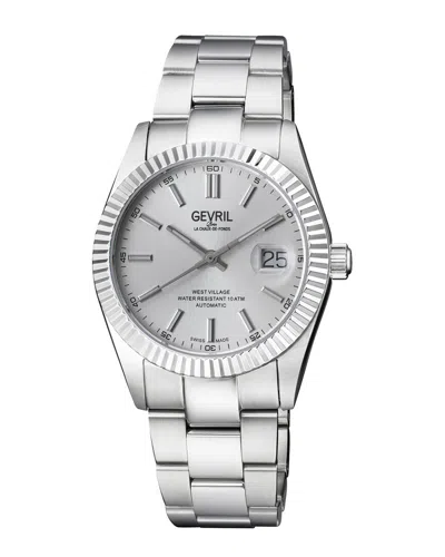 Gevril West Village Automatic Silver Dial Men's Watch 48922