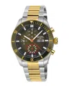 Gevril Yorkville Chronograph Automatic Green Dial Men's Watch 48625b
