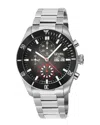 Gevril Yorkville Chronograph Automatic Black Dial Men's Watch 48620b