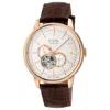 GEVRIL GEVRIL MULBERRY AUTOMATIC WHITE DIAL MEN'S WATCH 9612
