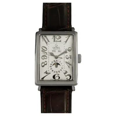Pre-owned Gevril Owned & Loved By Martin Sheen -  Avenue Of Americas Massive Ss Watch, Box In Multi