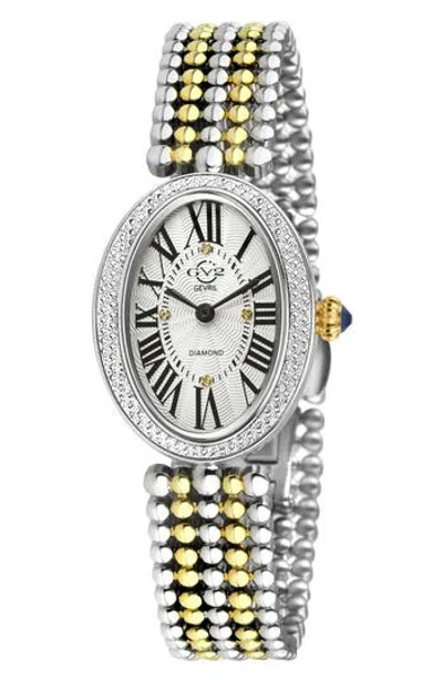 Gevril Piazza Navona Bracelet Watch In Metallic