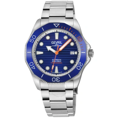Gevril Pier 90 Automatic Blue Dial Men's Watch 49101