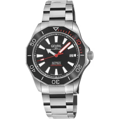 Gevril Pier 90 Automatic Bracelet Watch In Silver
