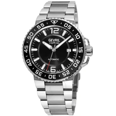 Gevril Riverside Automatic Black Dial Men's Watch 46701 In Metallic