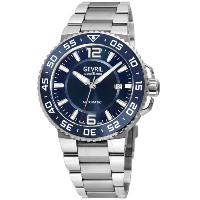 Gevril Riverside Automatic Blue Dial Men's Watch 46702 In Metallic