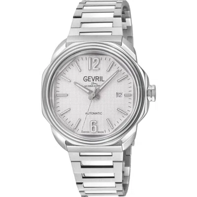 Gevril Roosevelt Automatic Bracelet Watch, 42mm In Silver