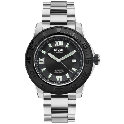 Gevril Seacloud Automatic Black Dial Men's Watch 3124b