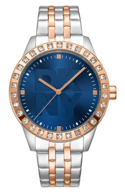 Gevril Two-tone Bracelet Watch In Blue