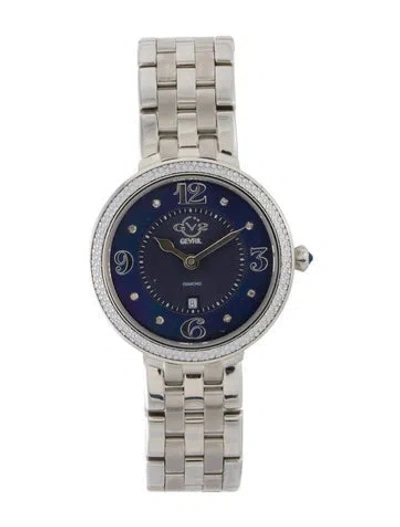 Pre-owned Gevril Verona Diamond Watch, 37mm In Multi