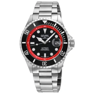 Gevril Wall Street Automatic Black Dial Men's Watch 41853a
