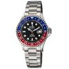 GEVRIL GEVRIL WALL STREET AUTOMATIC BLACK DIAL PEPSI BEZEL MEN'S WATCH 4952A